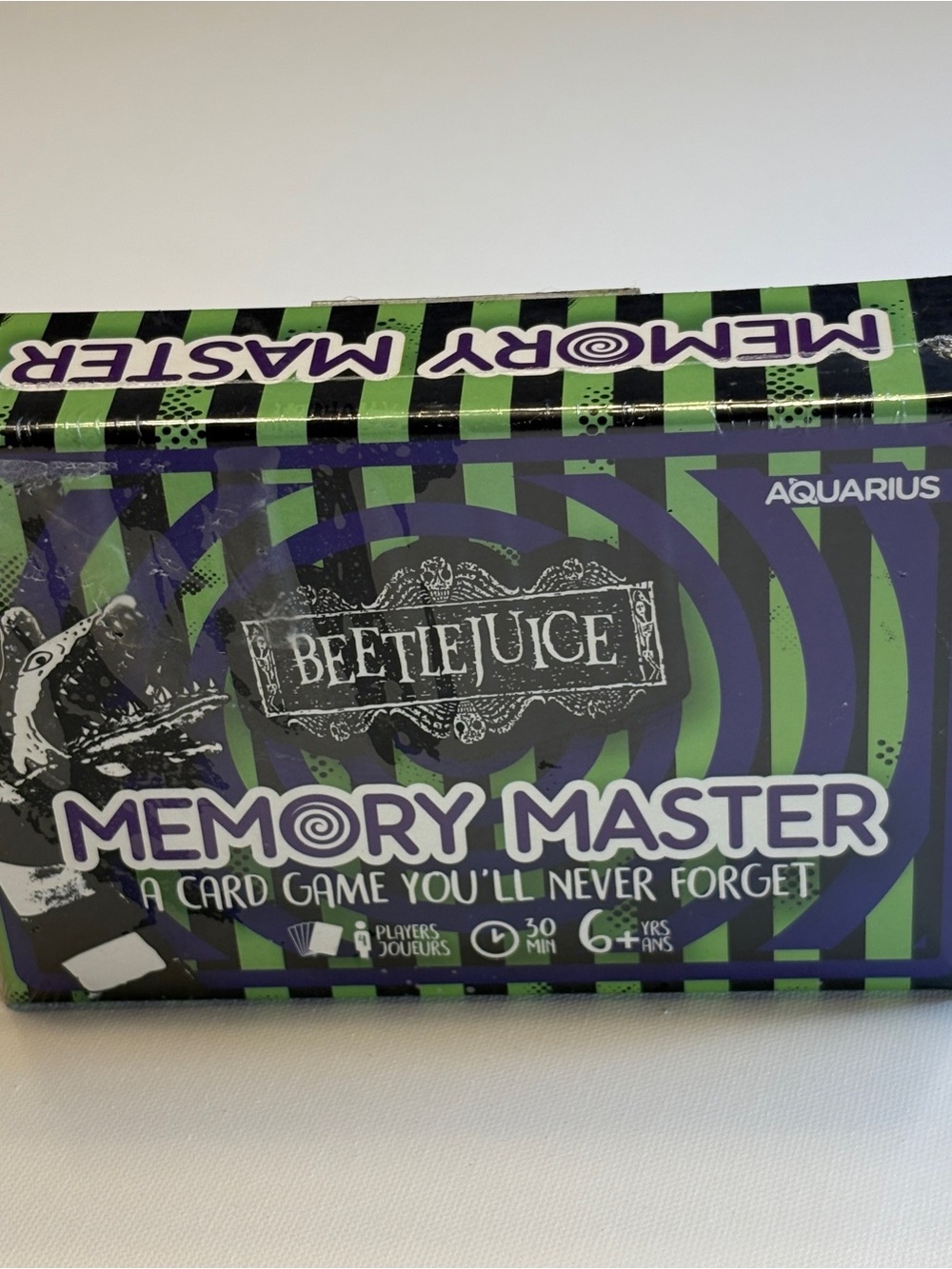 BeetleJuice Memory Master game Ages 6+ by Aquarius